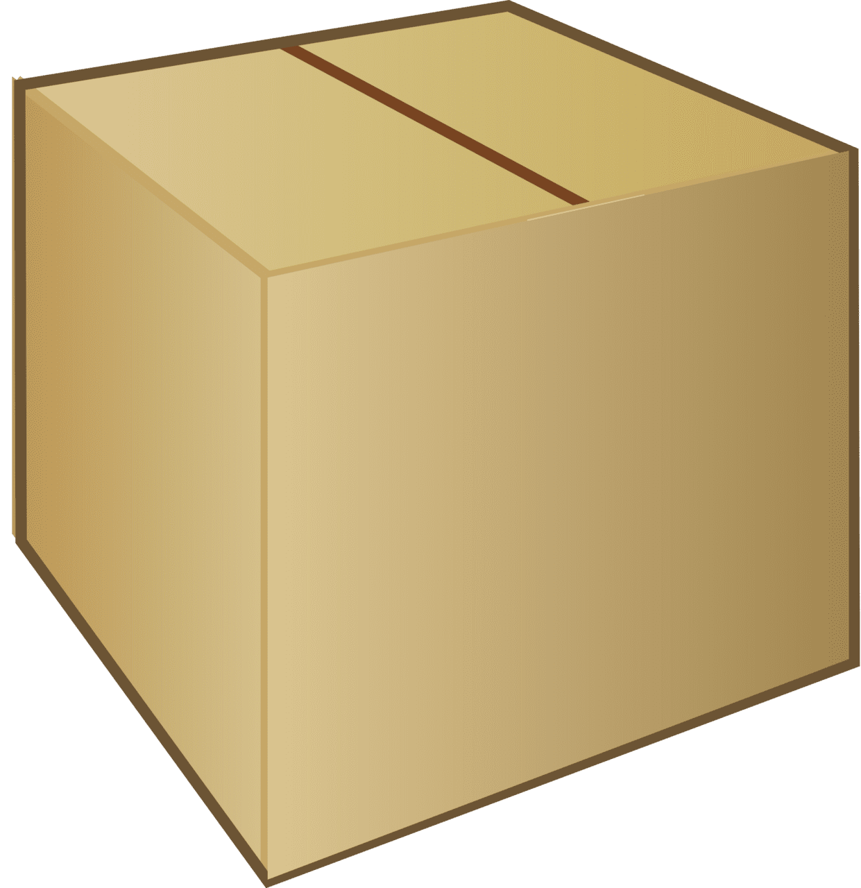 Cardboard box vector clipart images 2