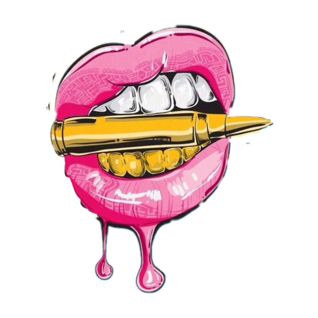 Mouth lips bullet toedit sticker by karleemarie clipart logo