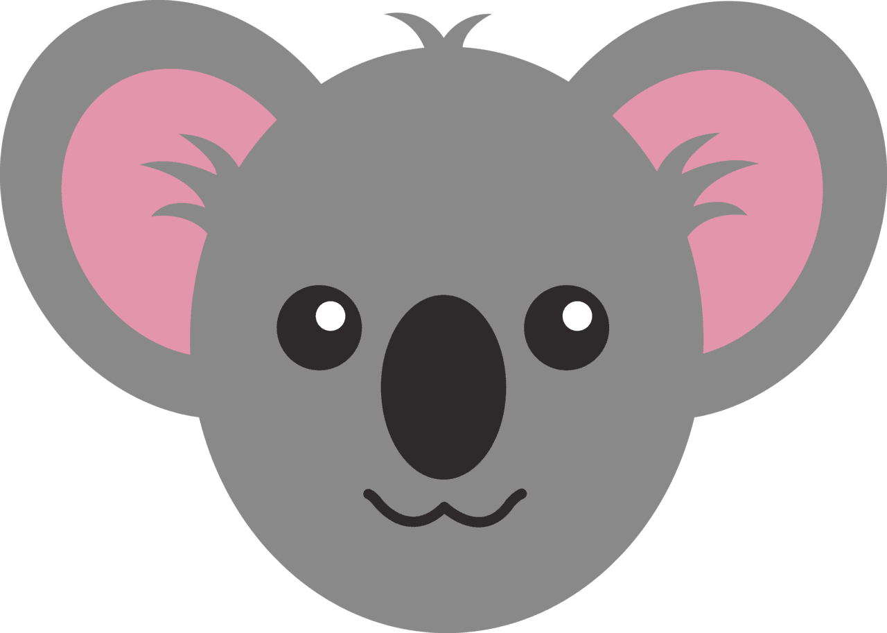 Koala cartoon drawing getdrawings draw face clipart clip art