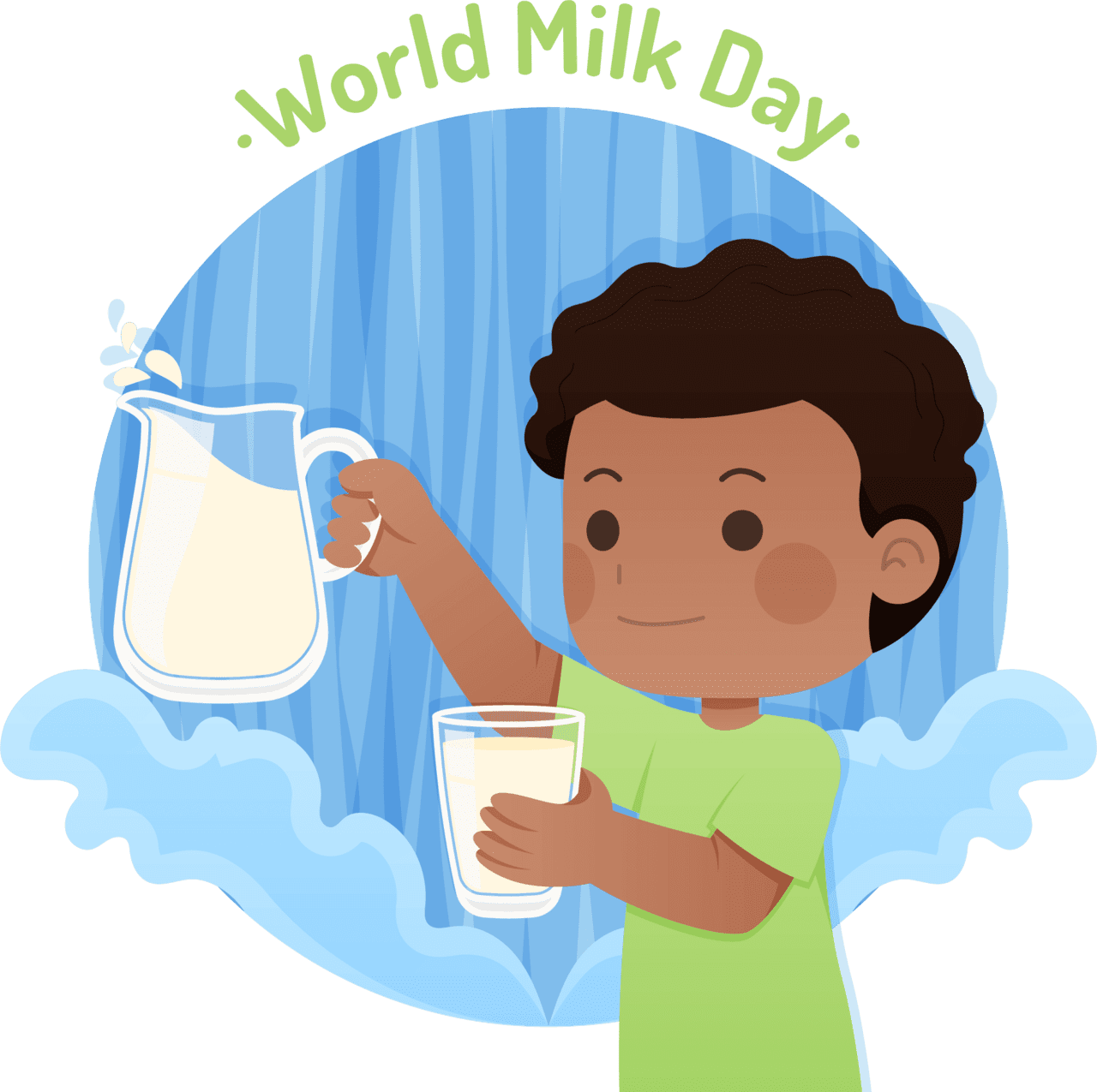 World milk day clipart vector 3