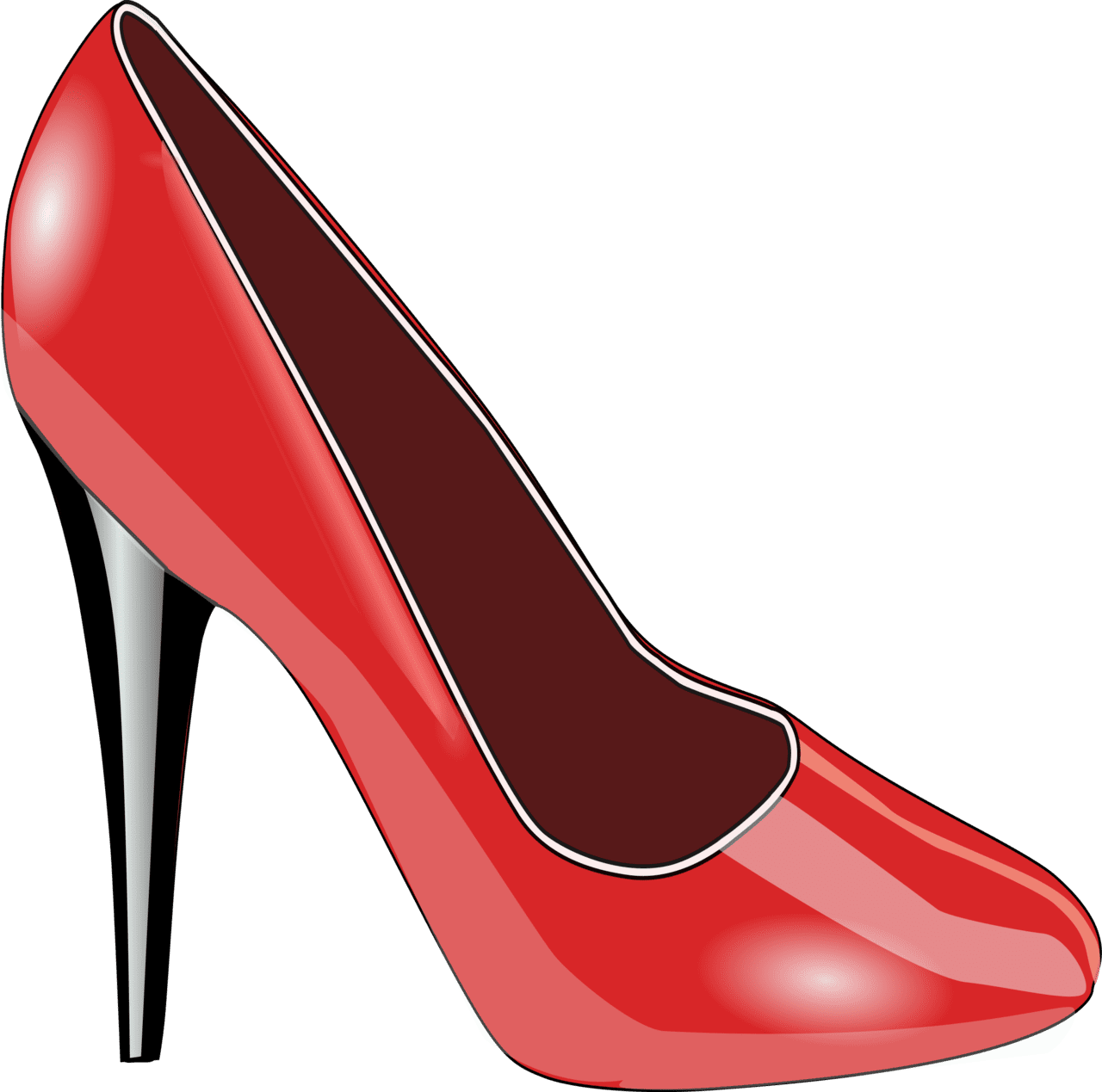 Red shoe clipart logo