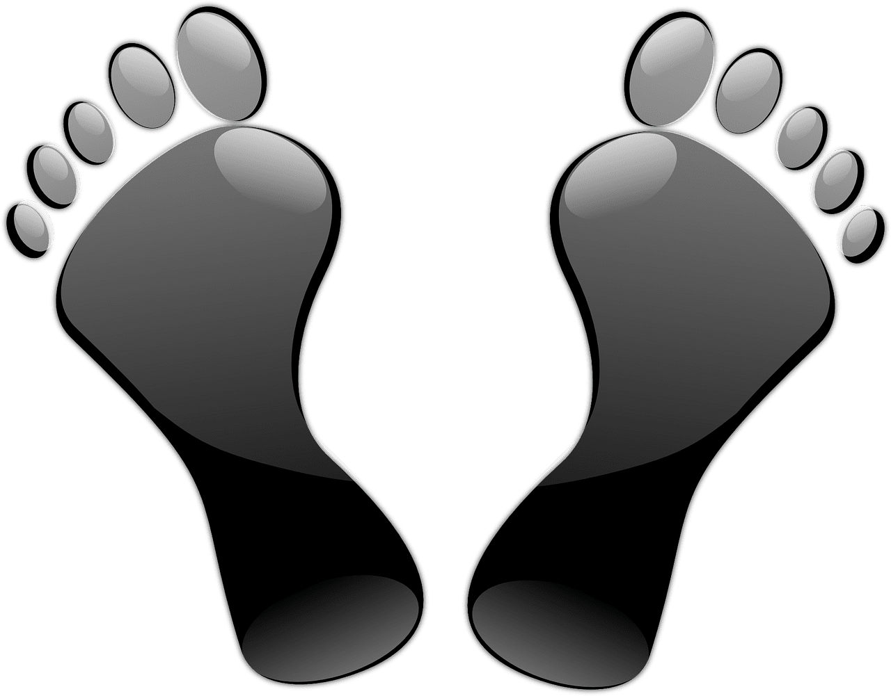 Foot feet vector art graphics clipart