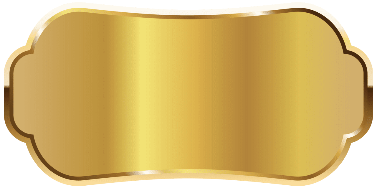 Ticket golden label clipart image