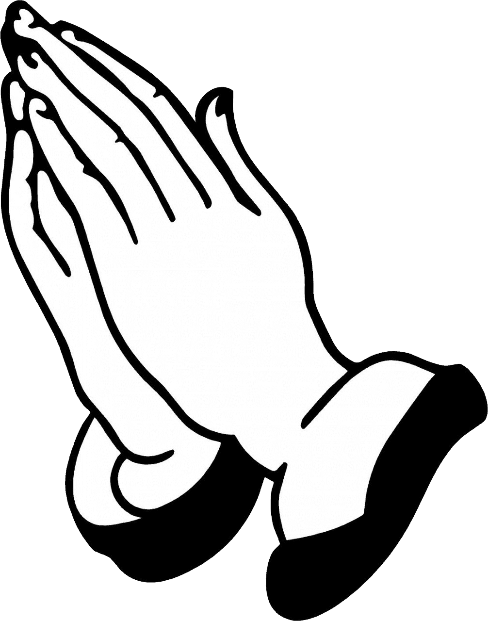 Praying hands image size clipart 2