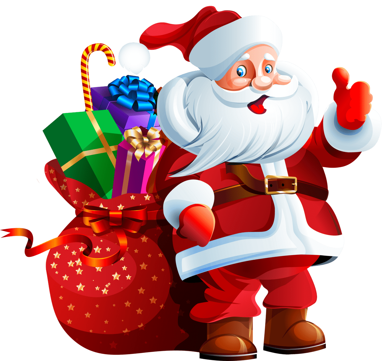 Father christmas hat pin page clipart free