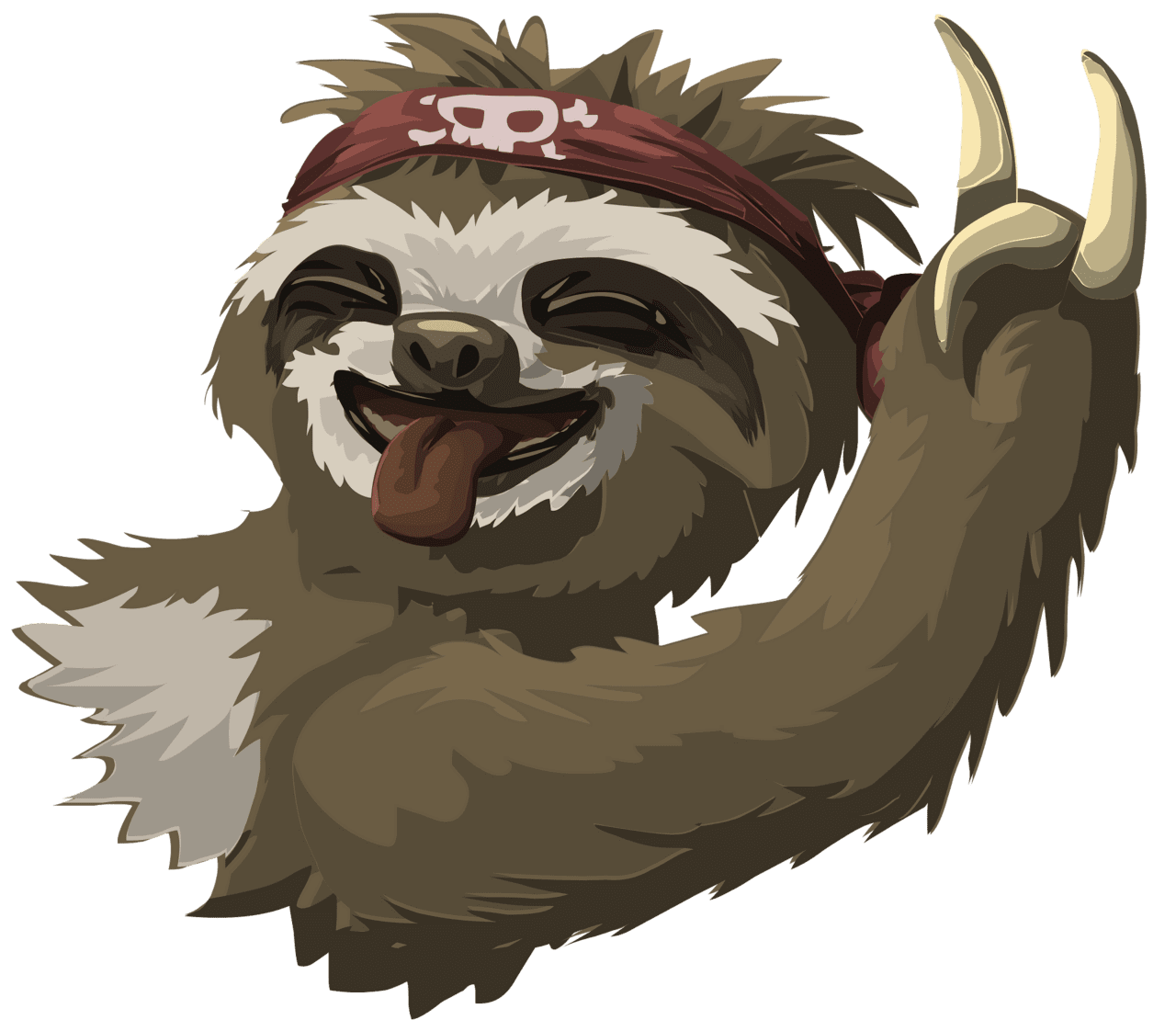 Sloth vector clipart images 2