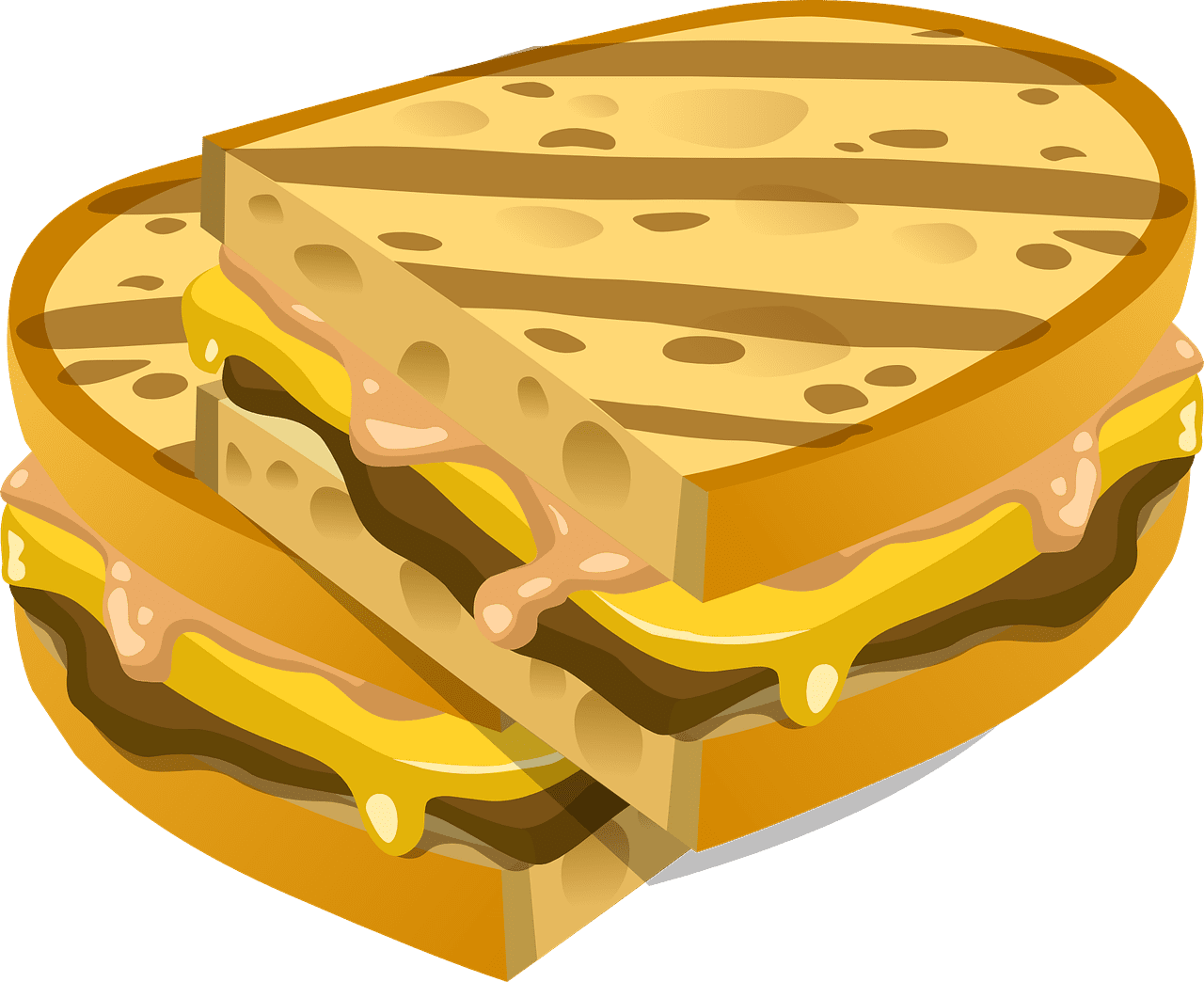 Sandwich bread cheese vector graphic clipart