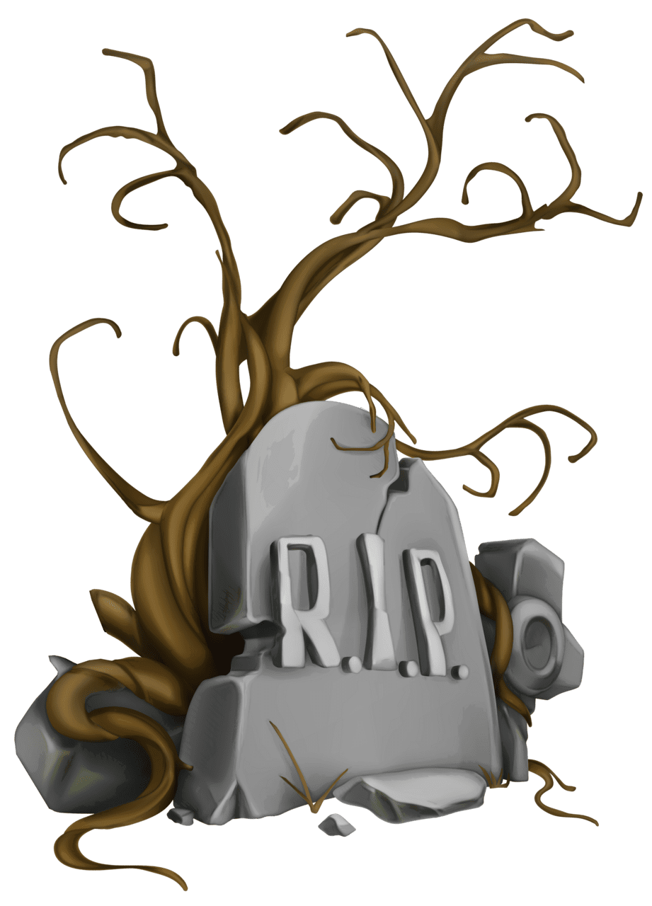Haunted house halloween rip tombstone and tree clipart image