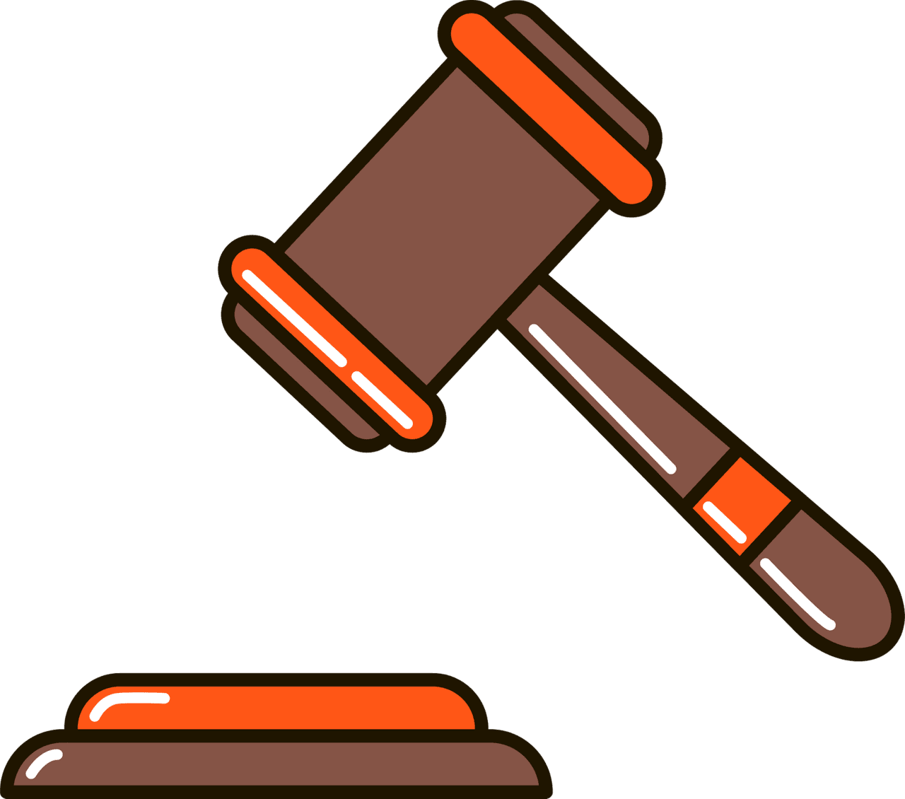 Gavel vector clipart images 3