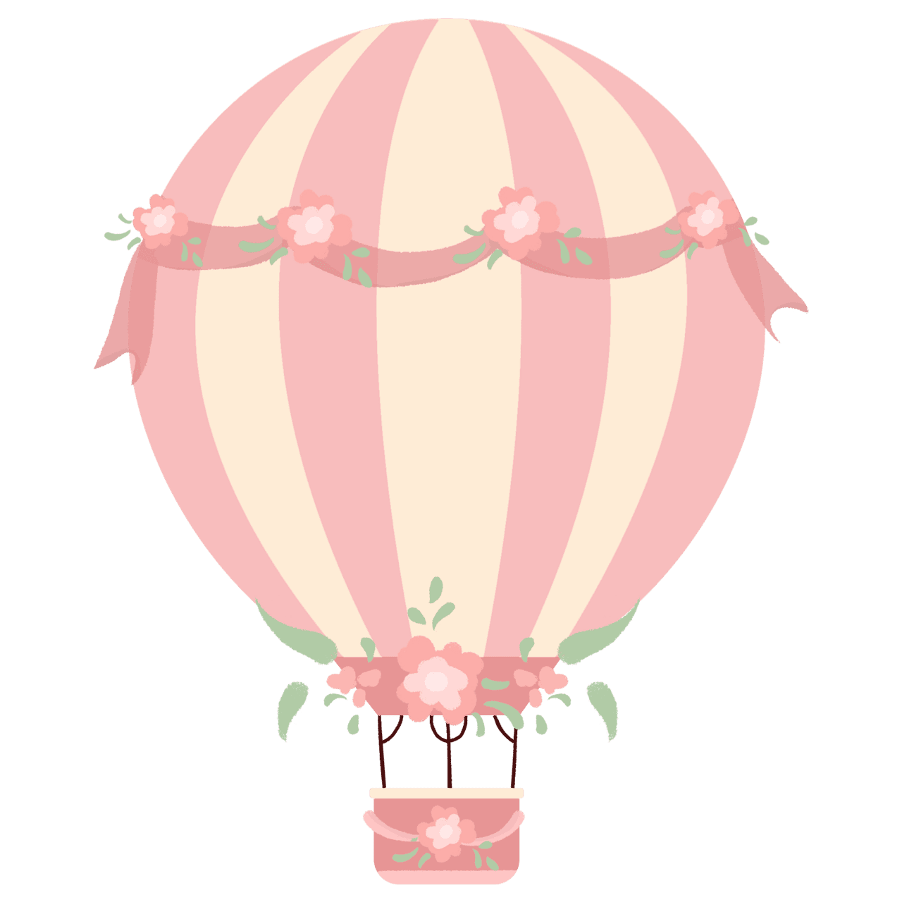 Hot air balloon pin page clipart transparent