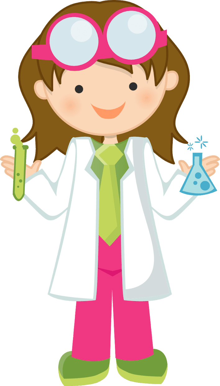 Scientist pin page clipart background