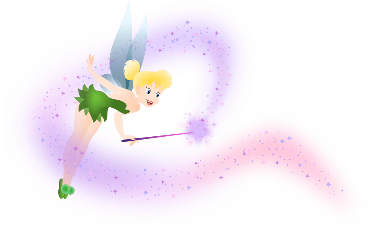 Fairy pin page clipart image 3