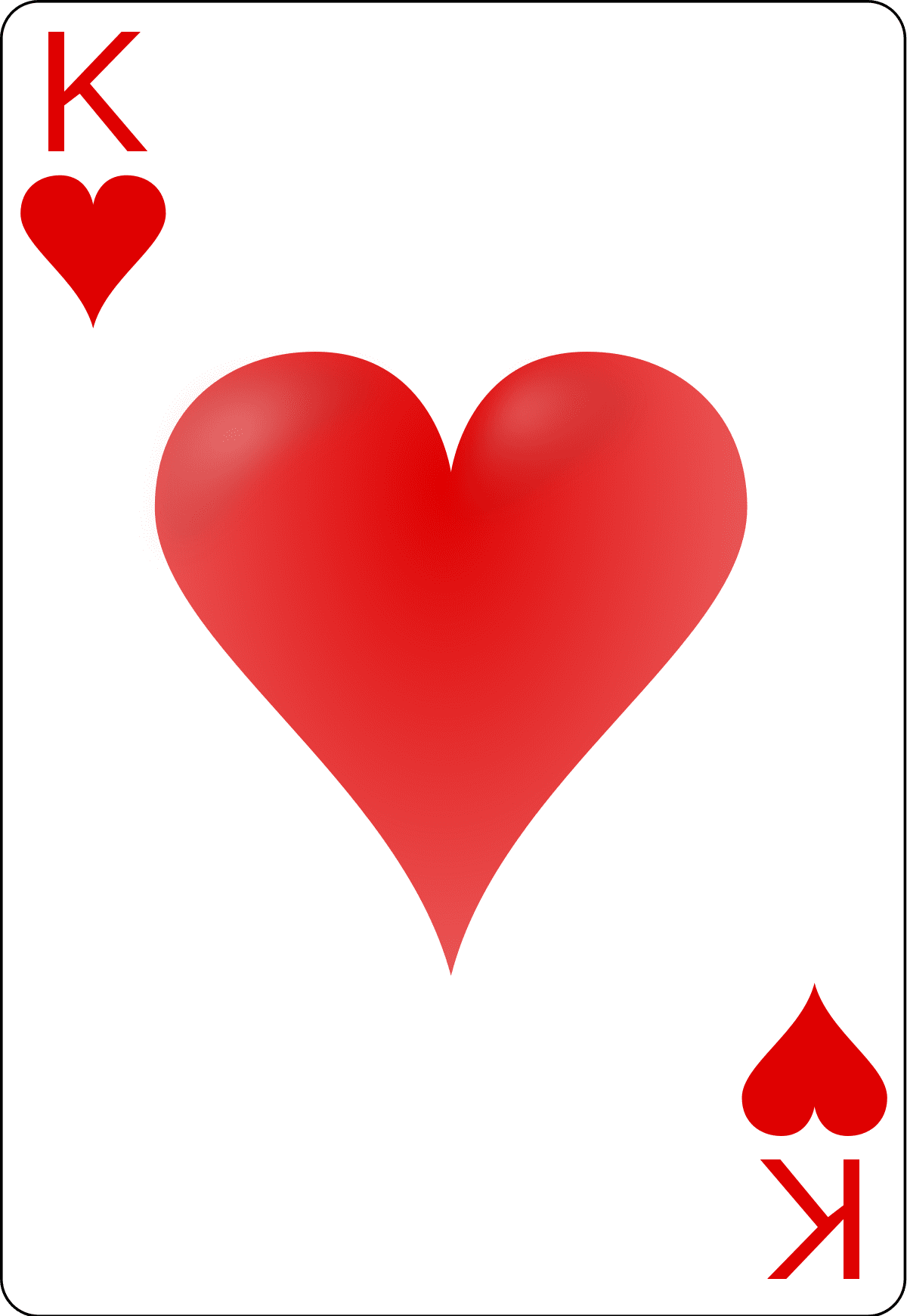 Playing cards king of hearts wikimedia mons clipart transparent