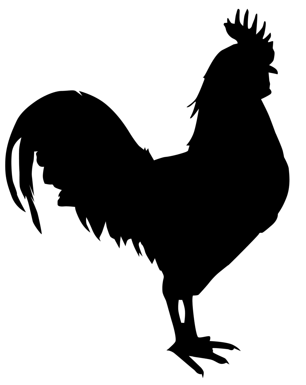 Rooster pin page clipart free 2