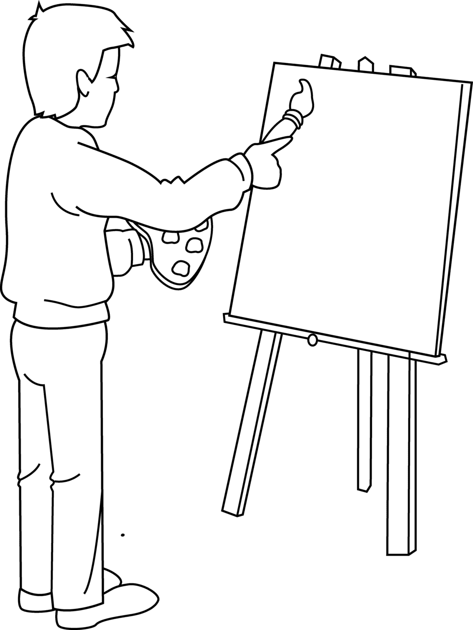 Art coloring pages clipart logo