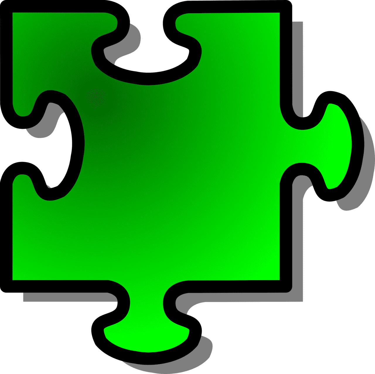 Jigsaw puzzle pieces clipart image with no background