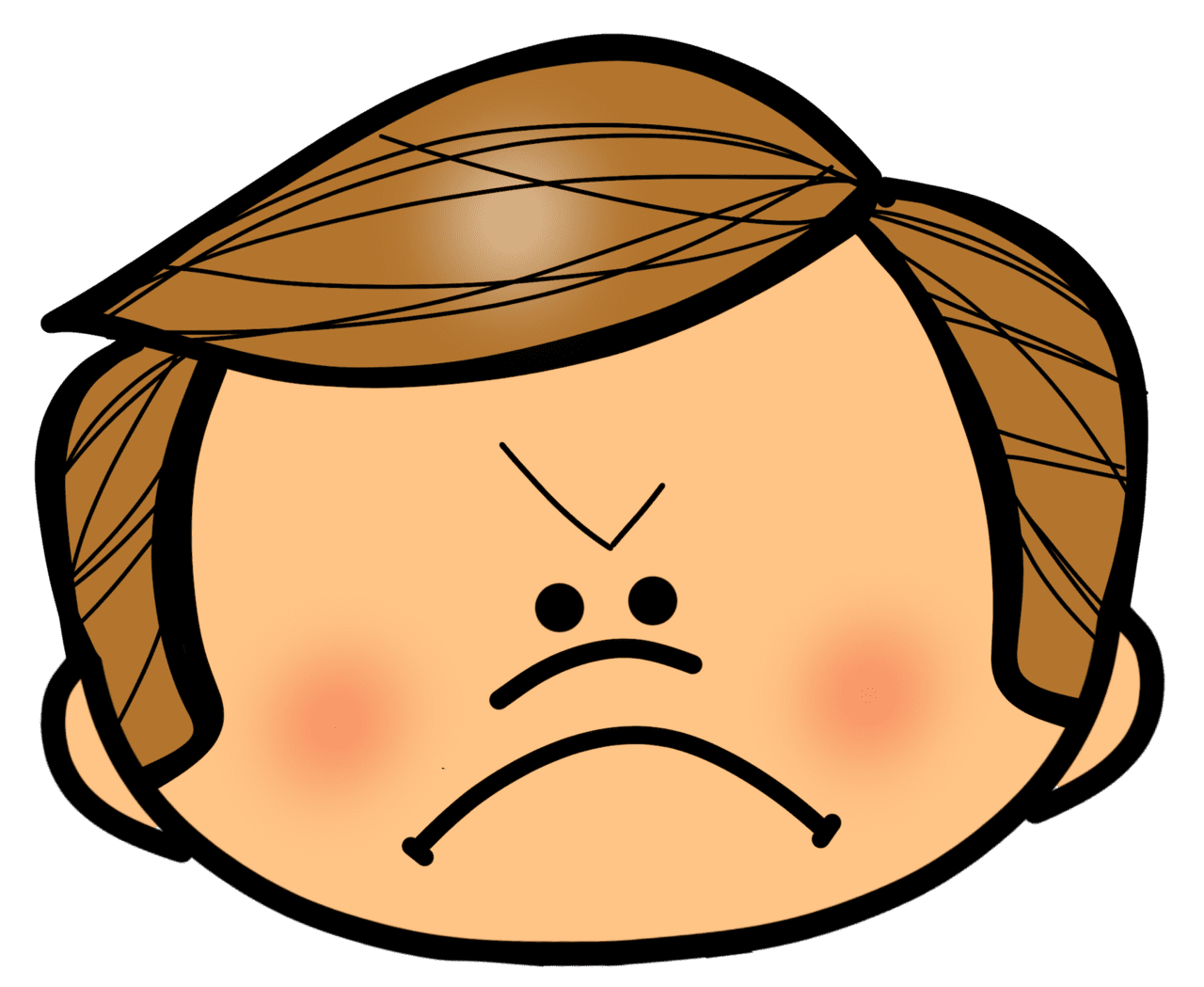 Sad pin page clipart vector