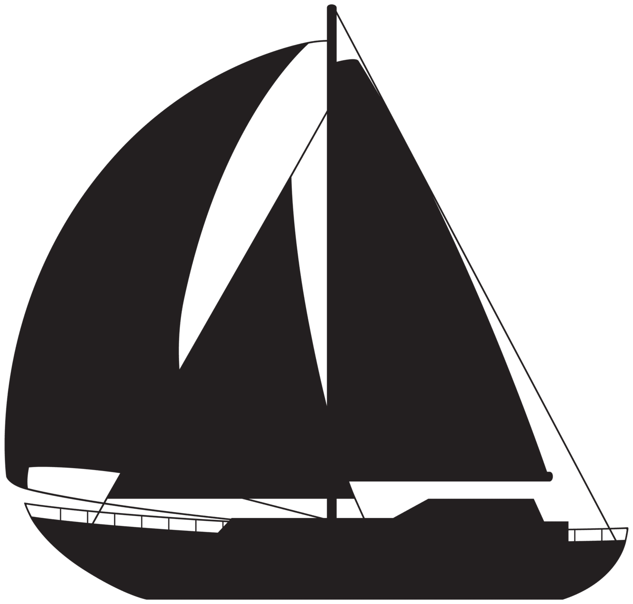 Sailboat pin page clipart vector