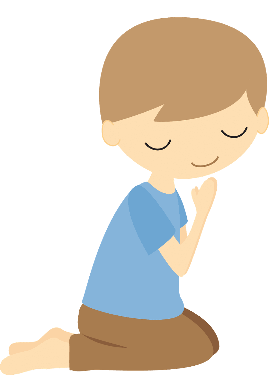 Prayer unh batismo clipart vector
