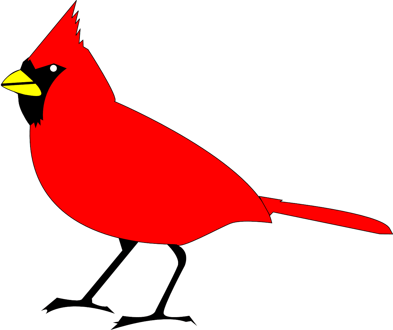 Cardinal kardinal rot vector art graphics clipart