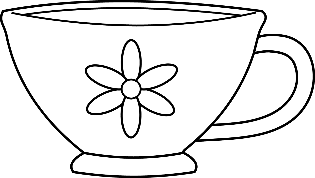 Image result for printable tea cup template coloring pages to print clipart