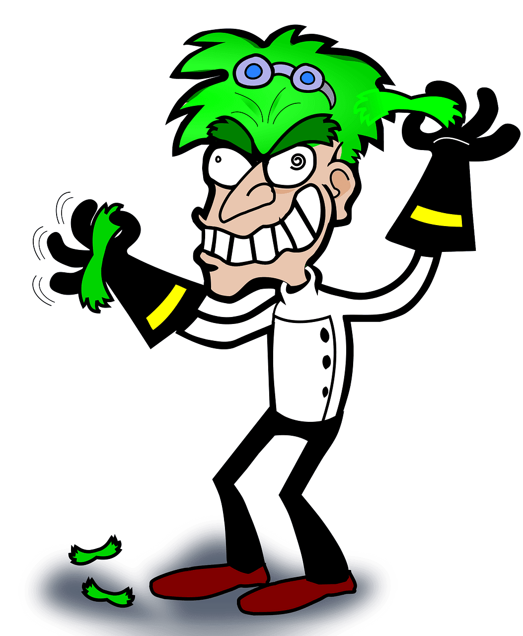 Mad scientist vector clipart images 2