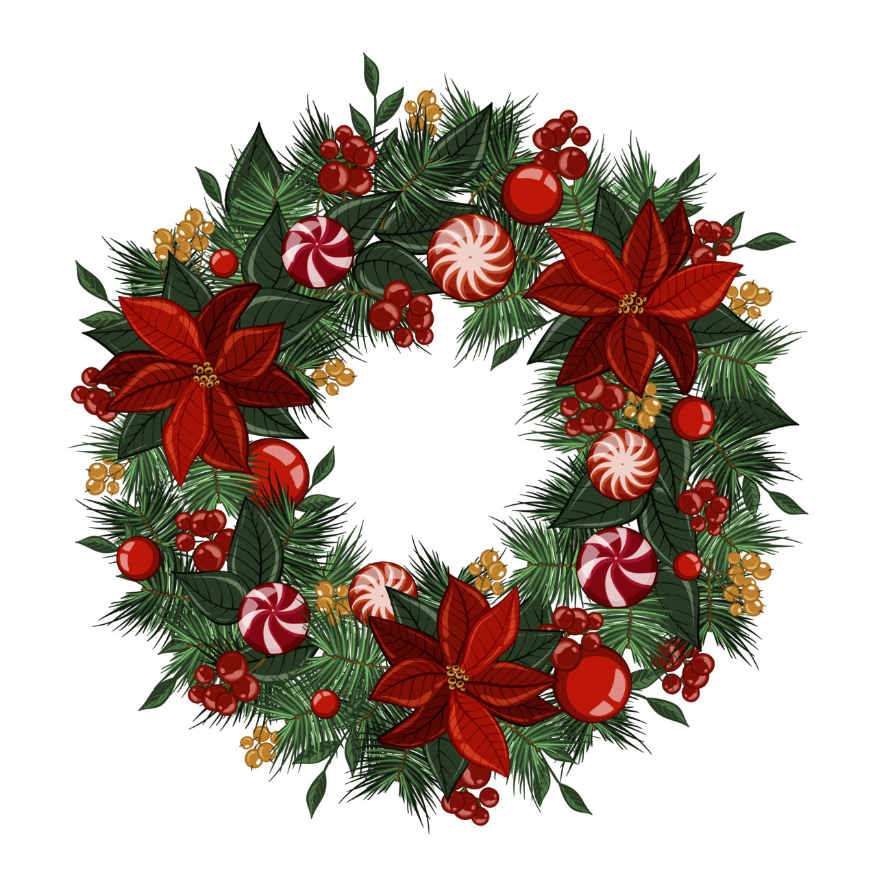 Wreath page clipart photo