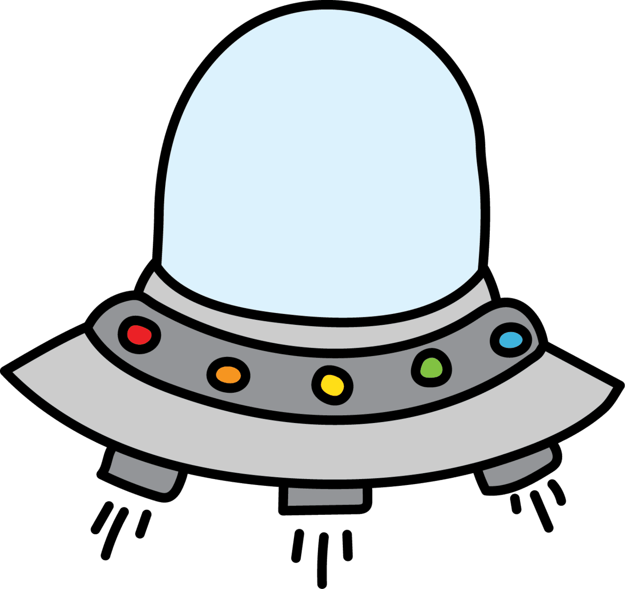 Rocket ship pin page clipart vector 4