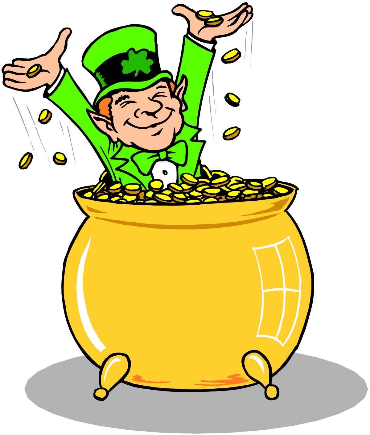 Pot of gold cauldron clipart photo