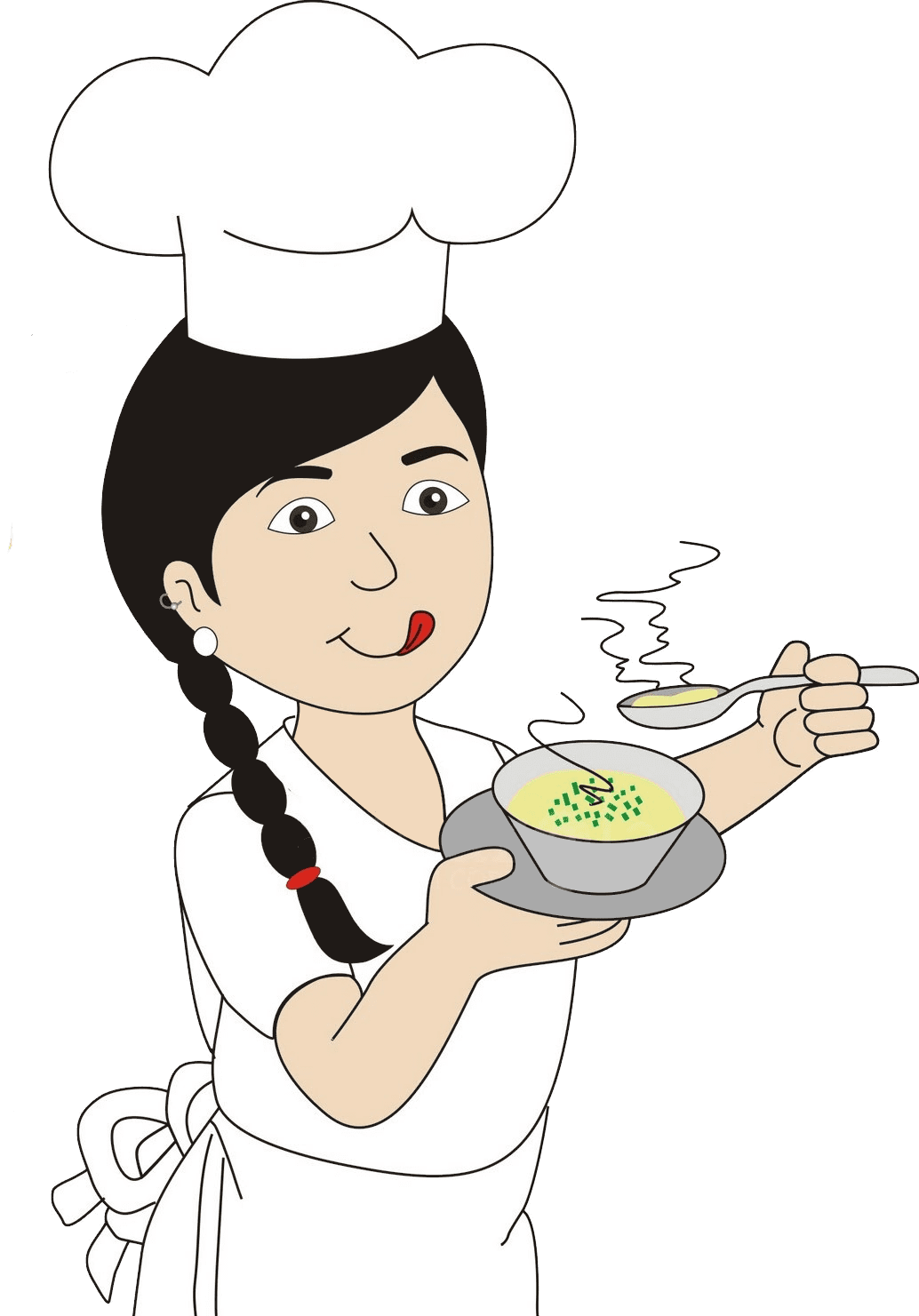 Chef pin page clipart logo