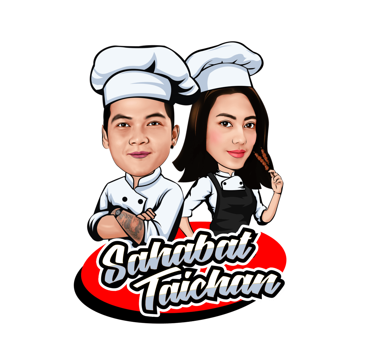 Chef food logo mascot clipart