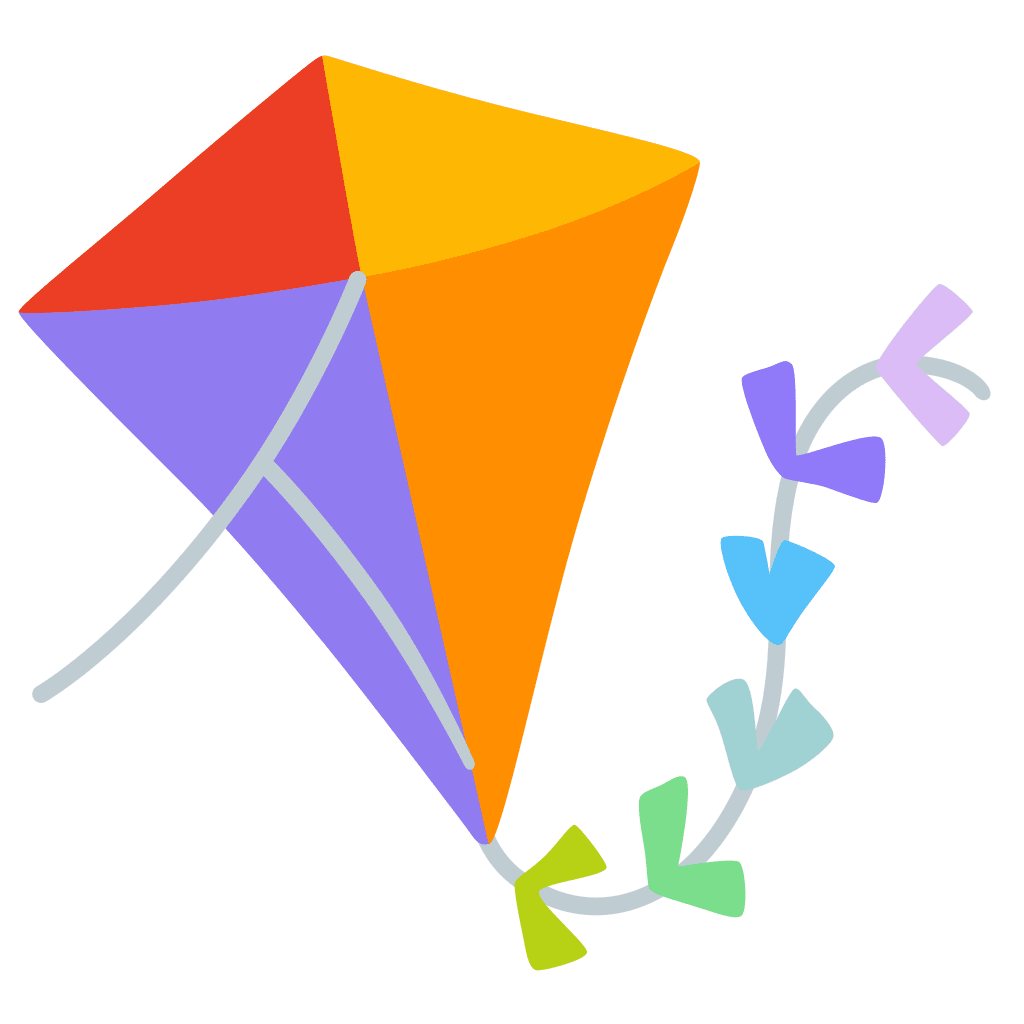 Kite emoji clipart image 2