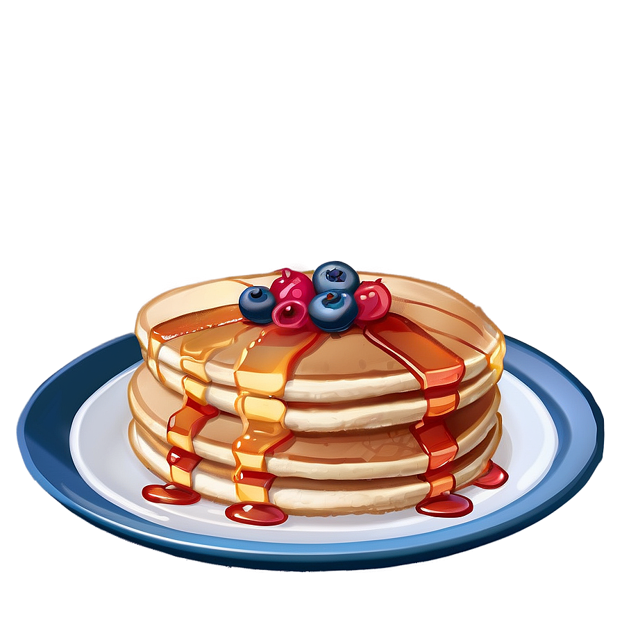 Pancake breakfast table clipart image