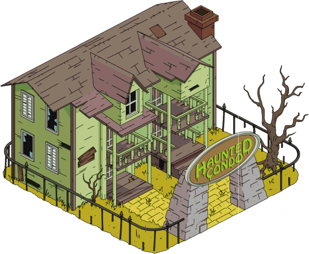 Haunted house pin page clipart vector