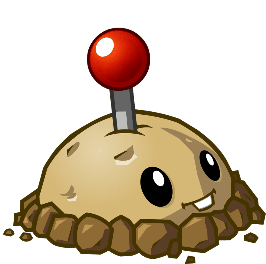 Bomb plants vs zombies potato mine by illustation deviantart clipart background