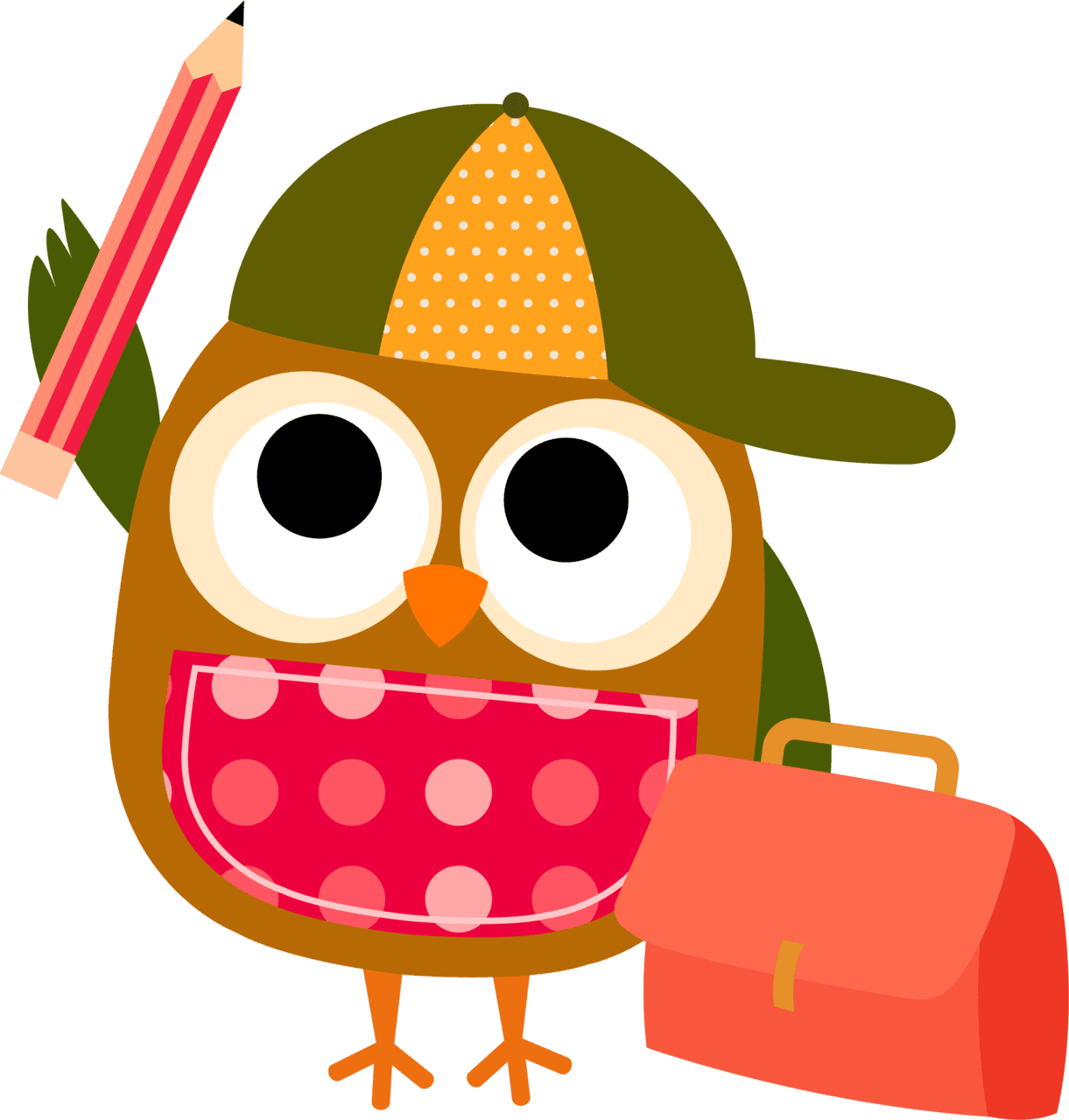 Mouth wise owl clipart logo
