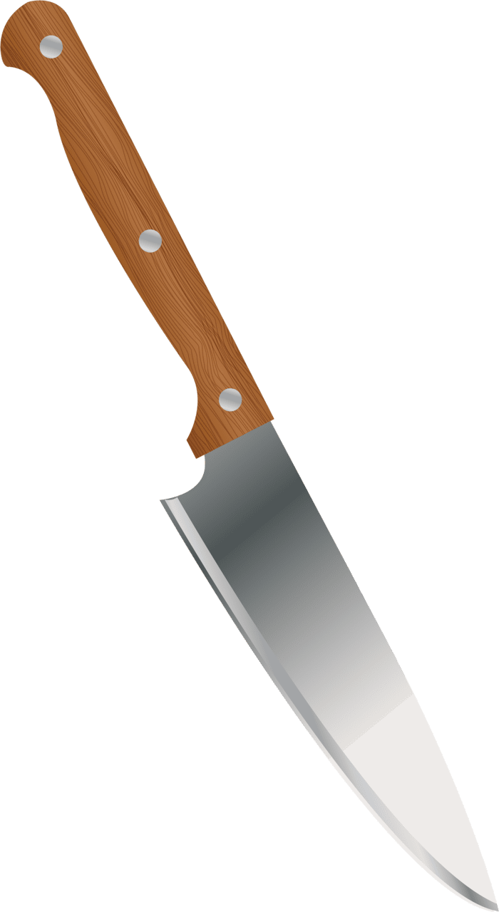 Kitchen knife clipart image with no background