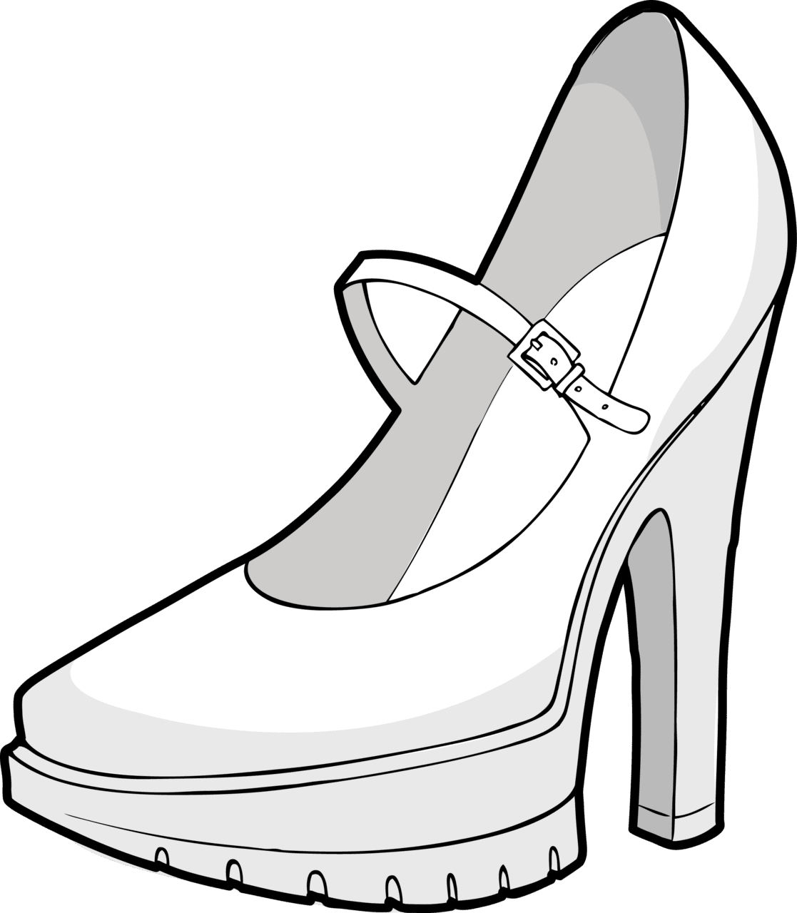 Shoe page clipart image