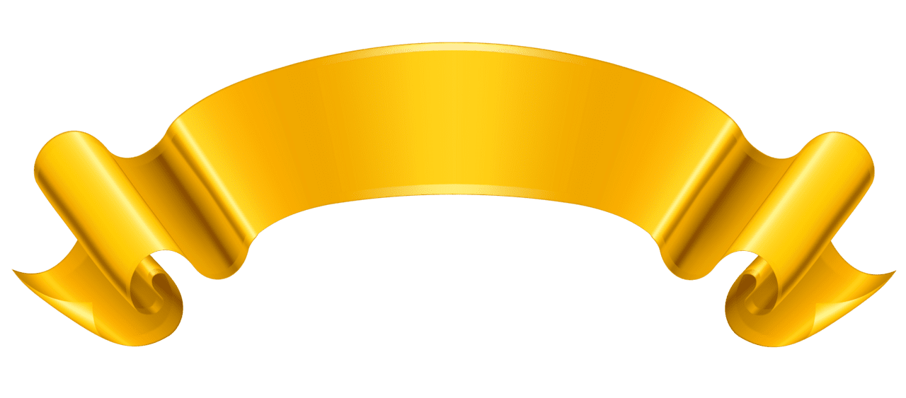 Ribbon gold banner clipart picture