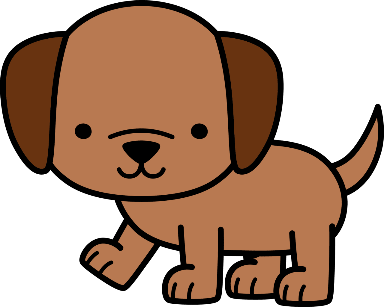 Puppy pin page clipart picture 2