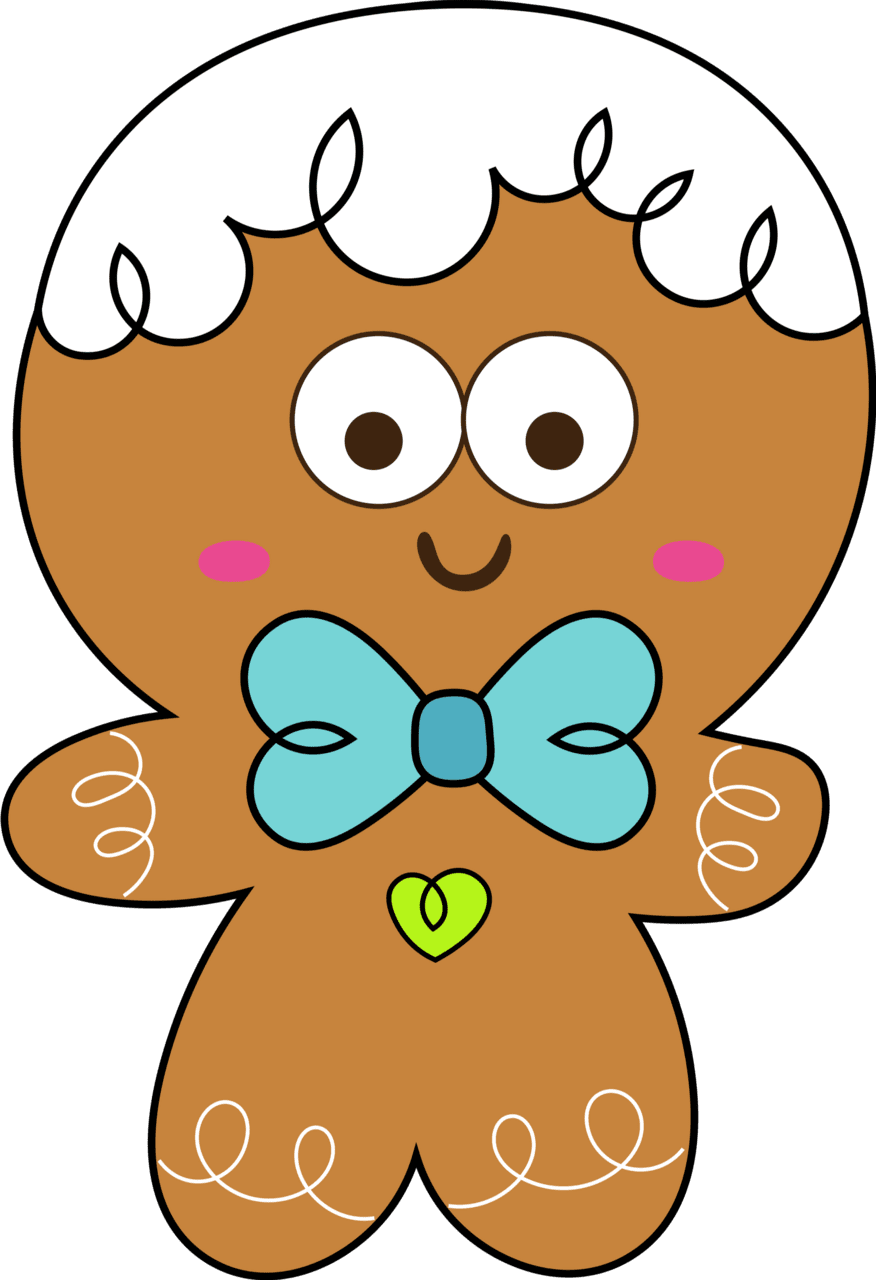 Gingerbread pin page clipart logo