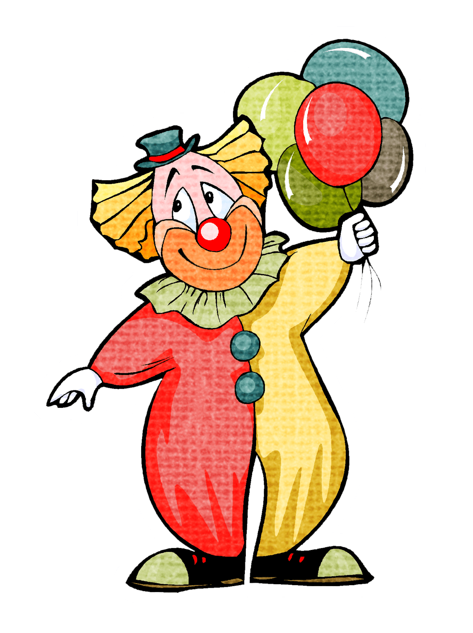 Clown page clipart logo