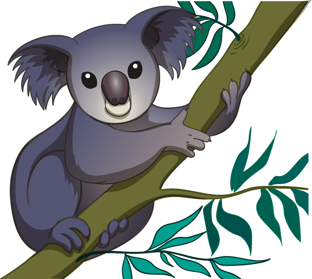 Koala vector clipart images