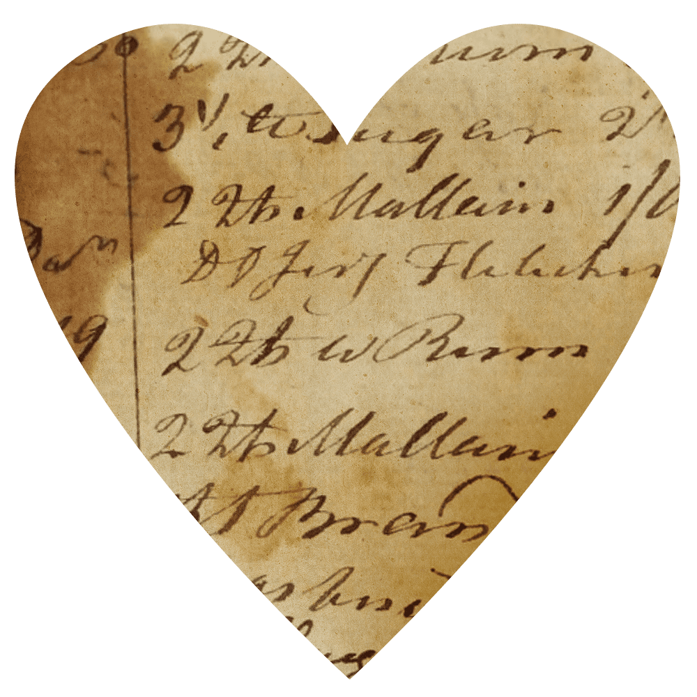 Newspaper vintage ledger paper hearts clipart image