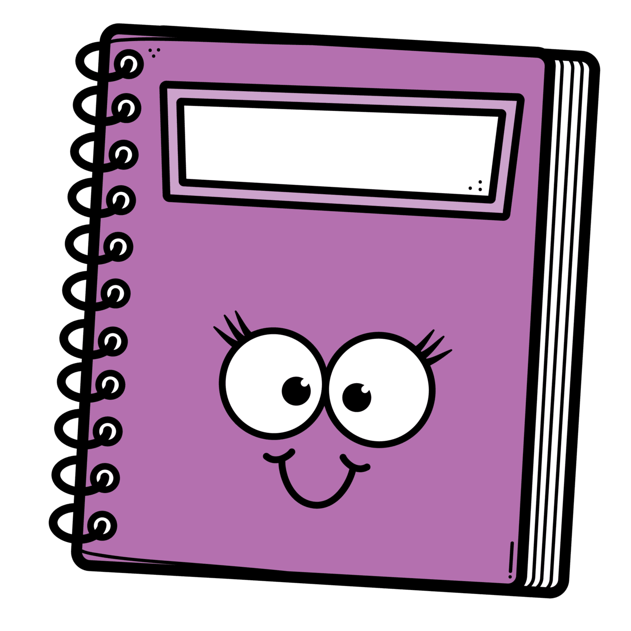 Notebook page clipart transparent