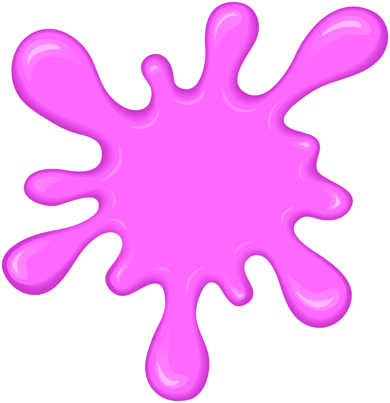 Pink paint splatter clipart vector