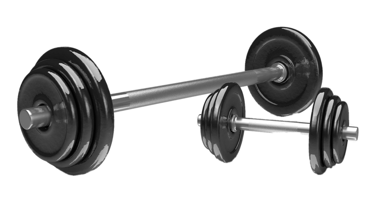 Gym weights stic clipart picture