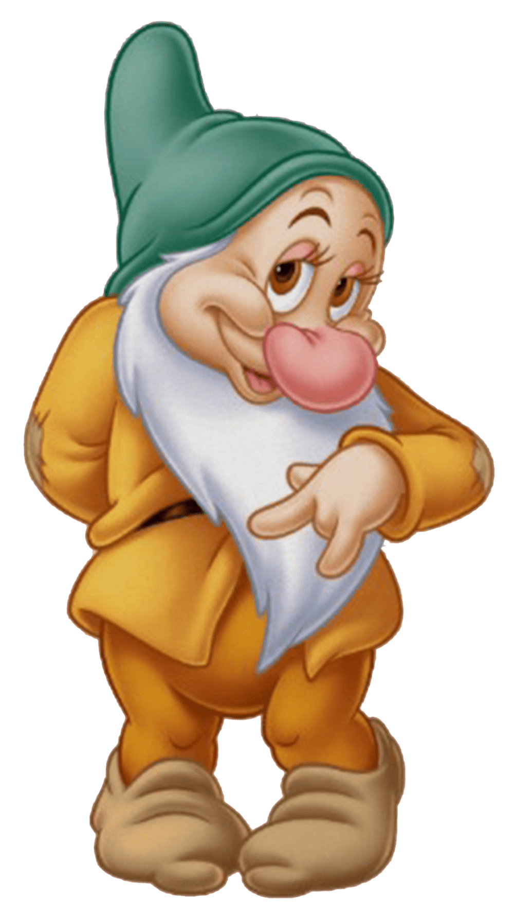 Gnome bashful dwarf stic clipart logo