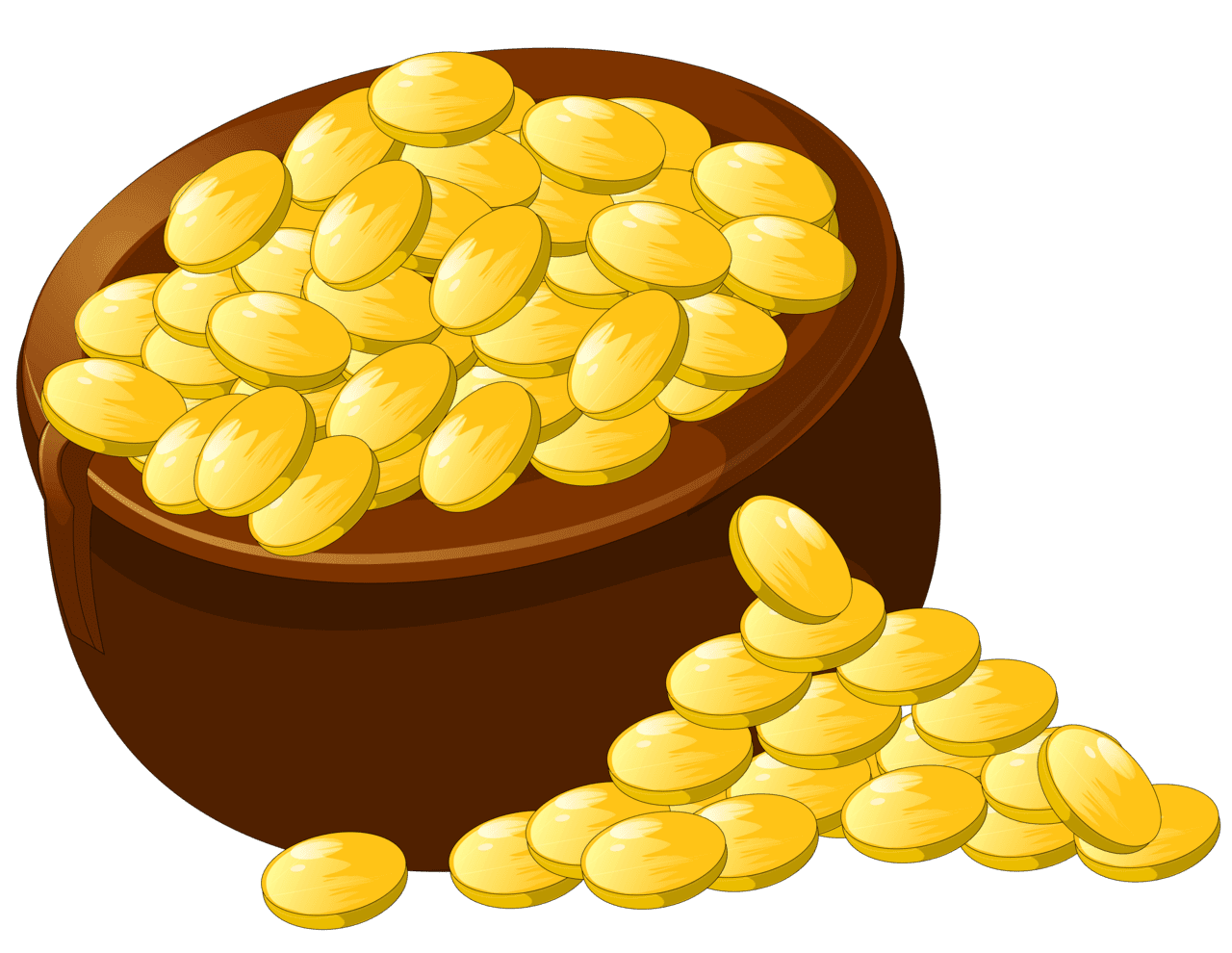 Pot of gold picture clipart