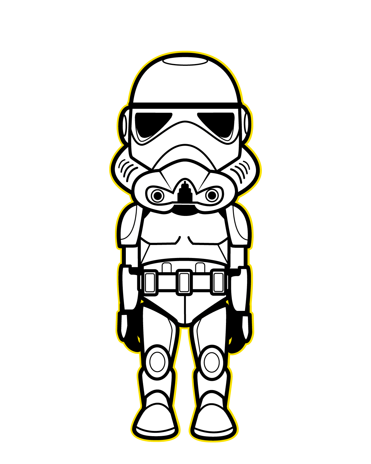 Star wars kawaii saga created by kepa lyco clipart image